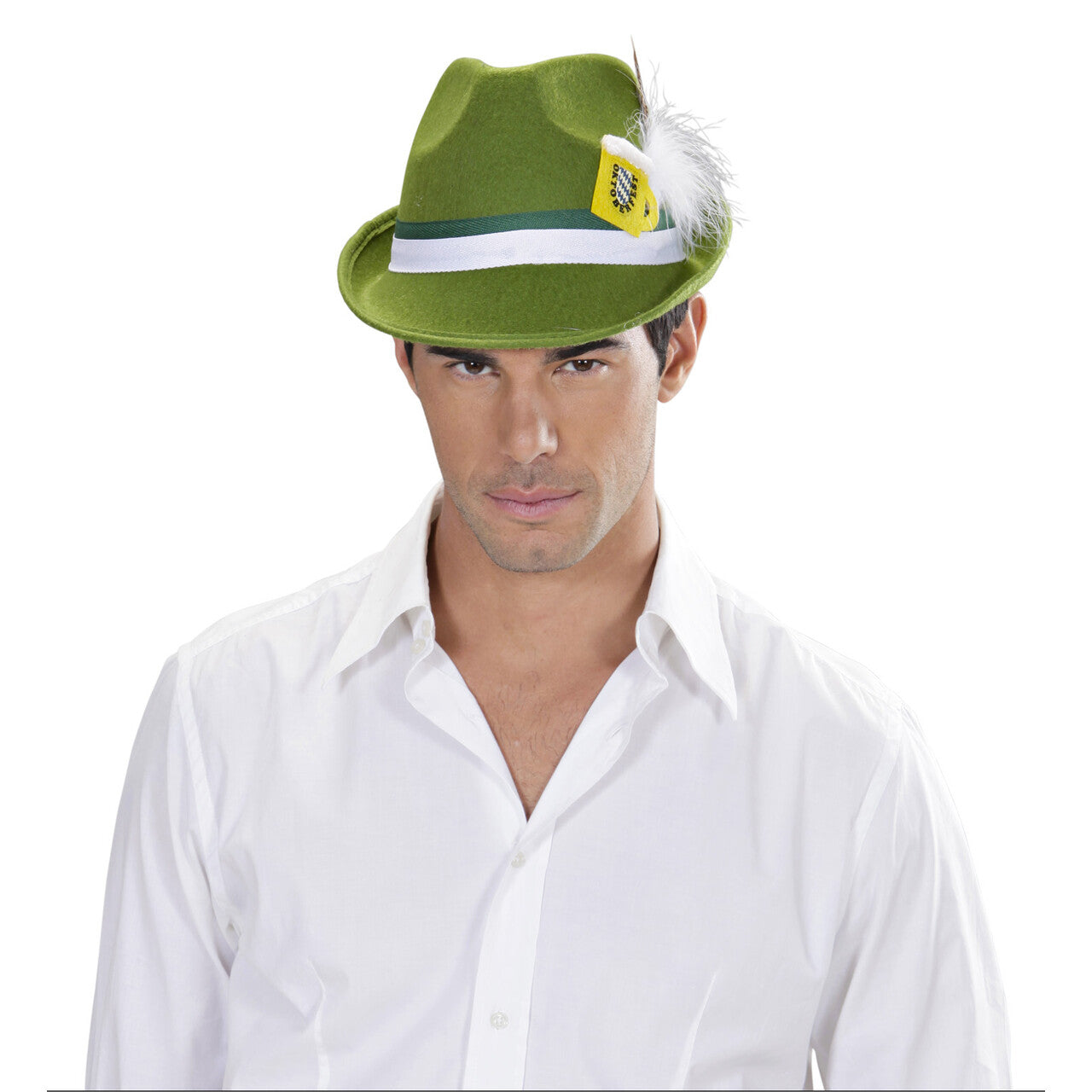 Op deze afbeelding zie je een Accessoires, van het merk Widmann. Beiers Hoedje Bayern Met Veer