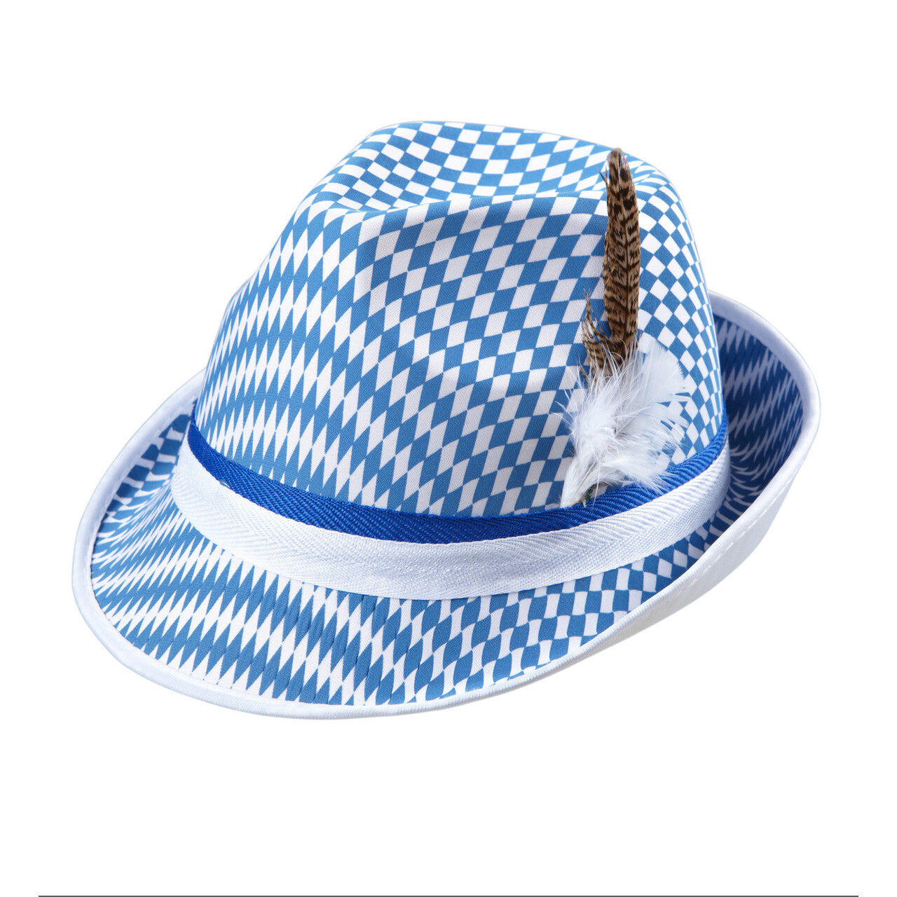 Op deze afbeelding zie je een Accessoires, van het merk Widmann. Beiers Hoedje Bayern Print Met Veer