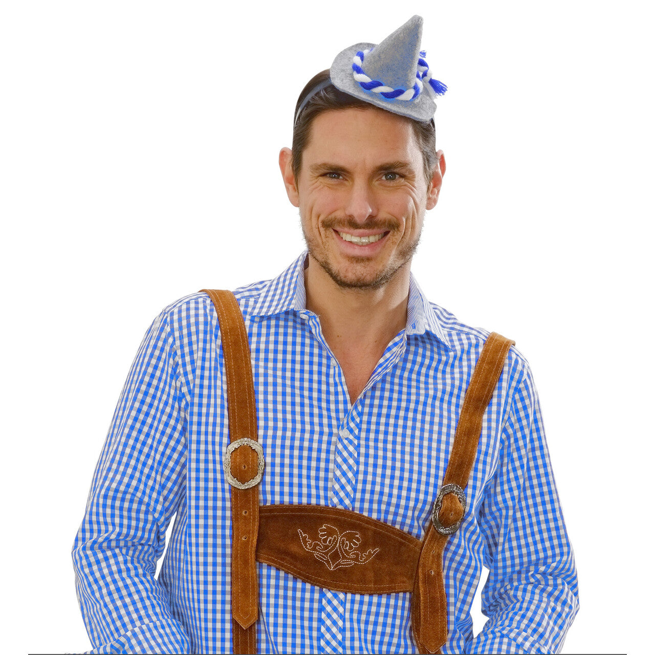 Op deze afbeelding zie je een Accessoires, van het merk Widmann. Hoofdband Met Mini Beierse Hoed