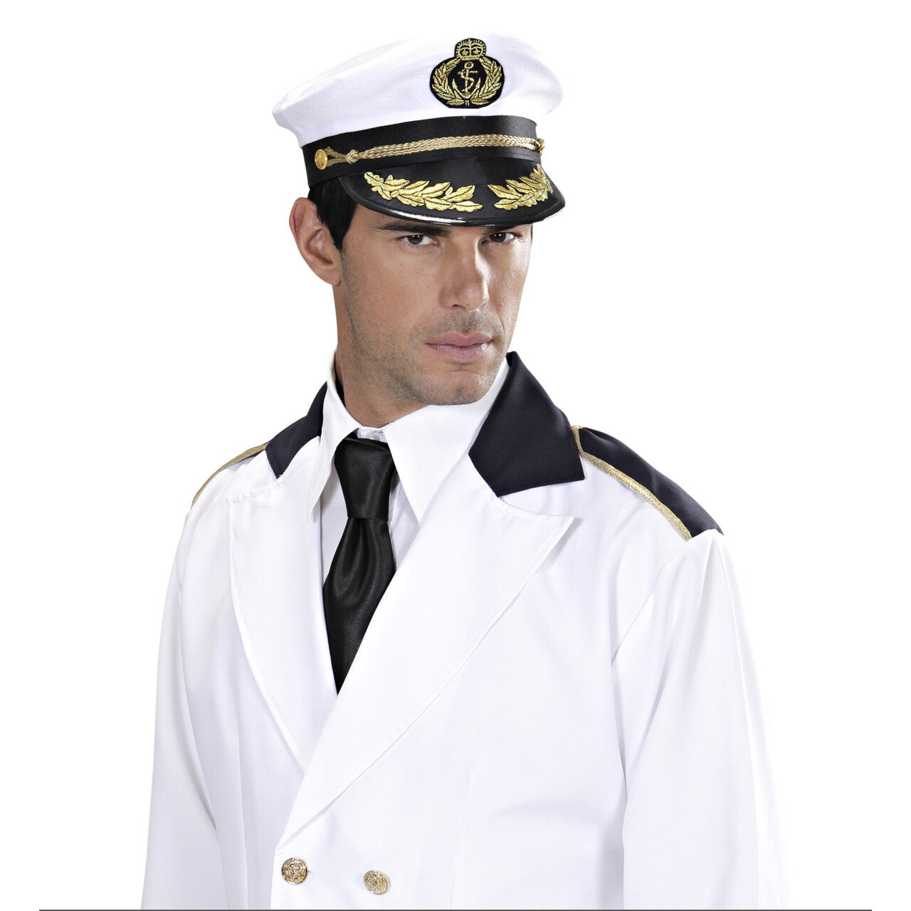 Op deze afbeelding zie je een Accessoires, van het merk Widmann. Cruiseship Captain Luxe Kapiteinspet
