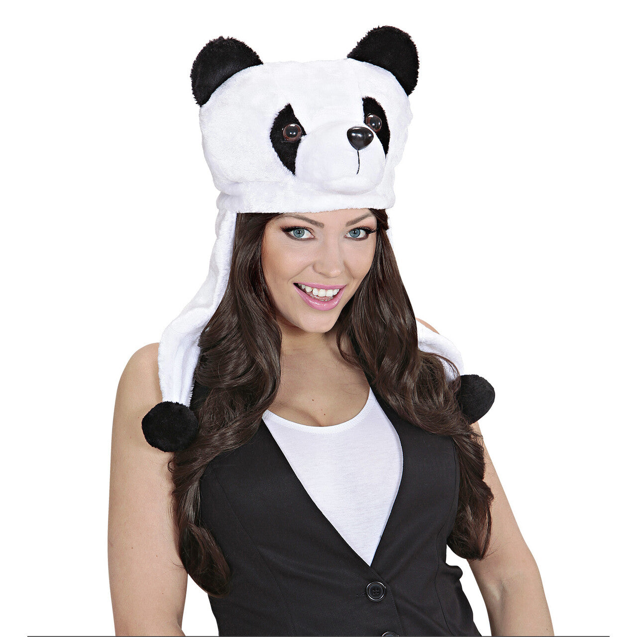 Op deze afbeelding zie je een Accessoires, van het merk Widmann. Panda Muts