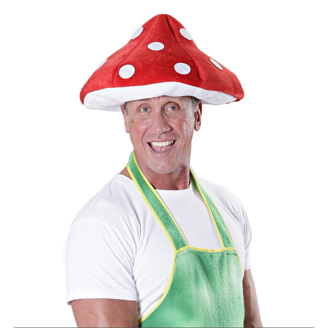 Op deze afbeelding zie je een Accessoires, van het merk Widmann. Rood Met Witte Stippen Paddenstoel Muts