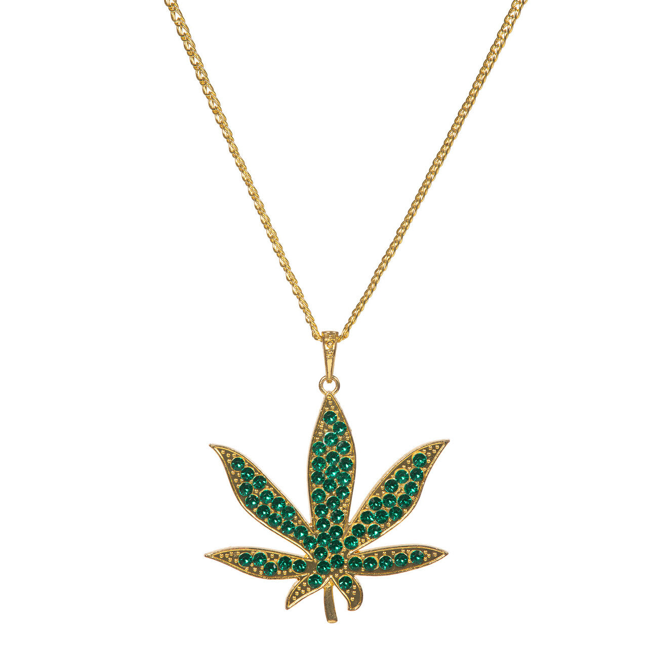 Op deze afbeelding zie je een Accessoires, van het merk Wilbers. Green Attitude Ketting Wietblad