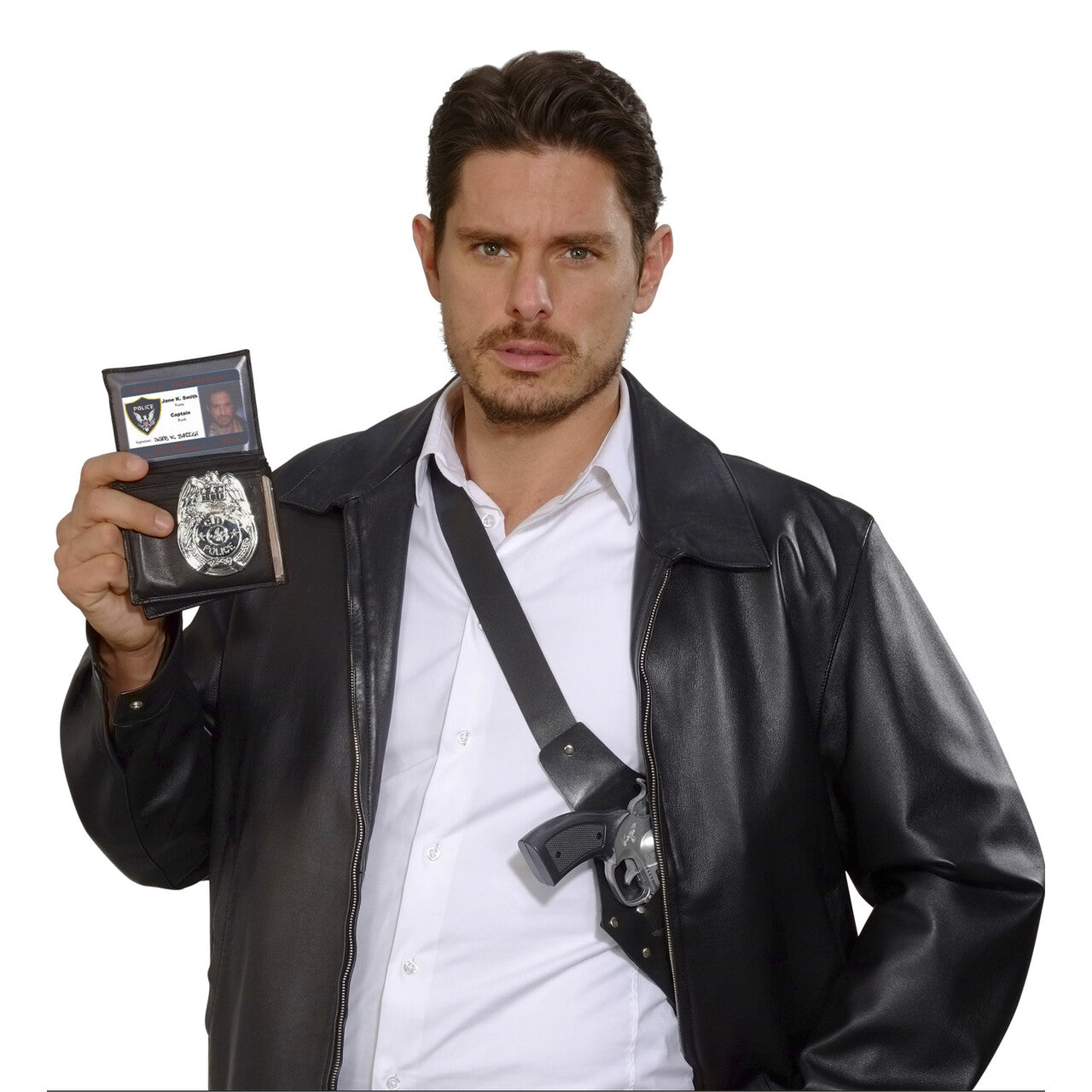 Op deze afbeelding zie je een Accessoires, van het merk Widmann. Politie Penning Badge Zilver