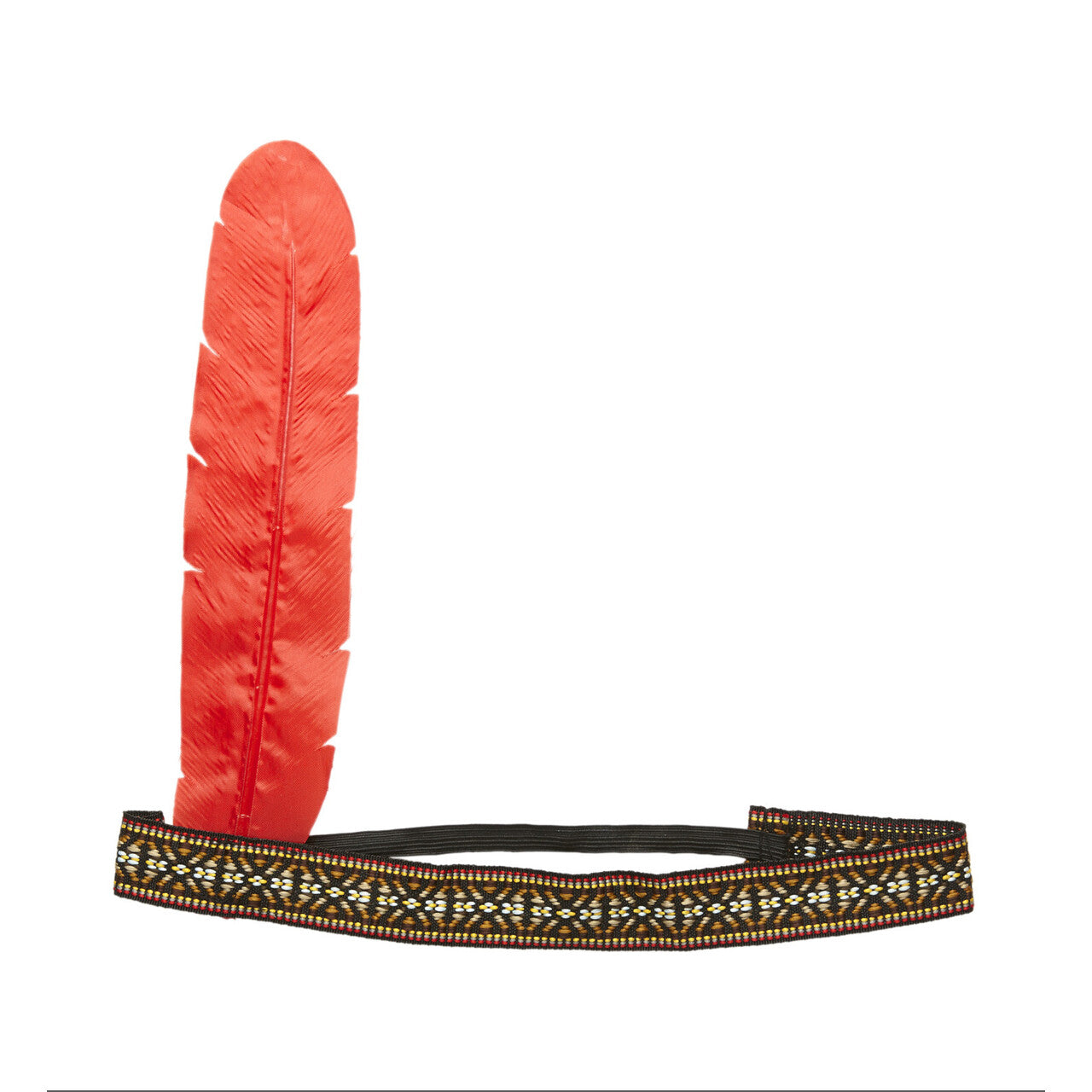 Op deze afbeelding zie je een Accessoires, van het merk Widmann. Hoofdband Indiaan Met Veer