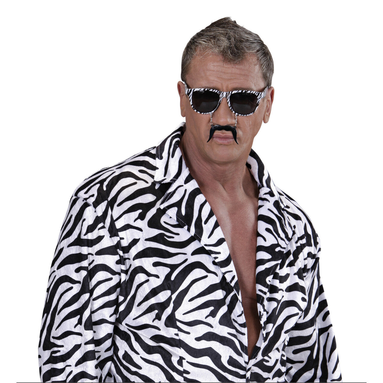 Op deze afbeelding zie je een Accessoires, van het merk Widmann. Bril Macho Met Foute Snor