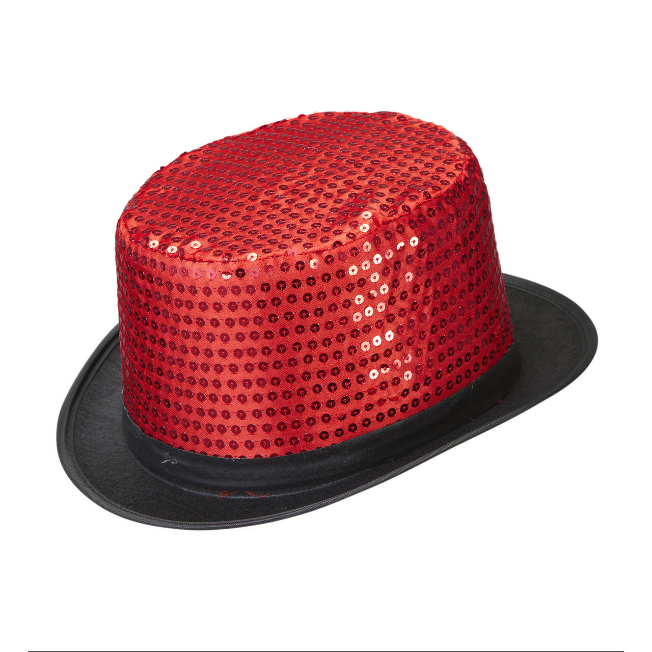 Op deze afbeelding zie je een Accessoires, van het merk Widmann. Hoge Hoed Pailletten Rood