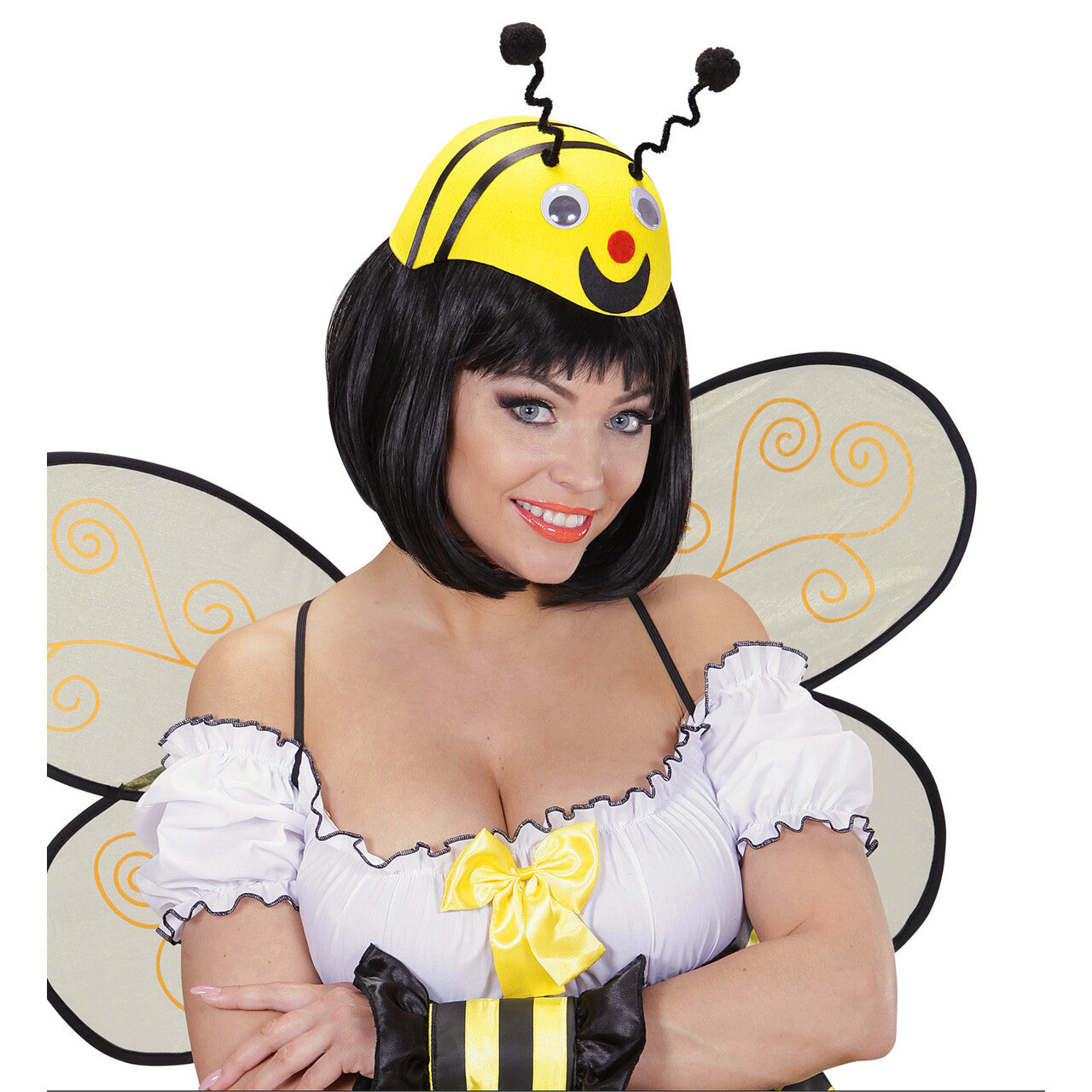Op deze afbeelding zie je een Accessoires, van het merk Widmann. Bij Hoed Vilt Met Antennes