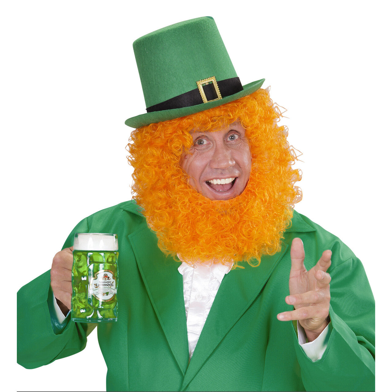 Op deze afbeelding zie je een Accessoires, van het merk Widmann. Hoge Hoed St. Patricks Day