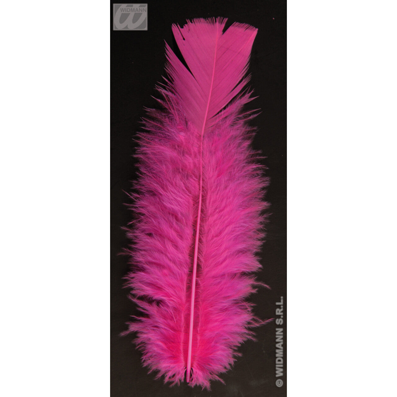 Op deze afbeelding zie je een Decoratie, van het merk Widmann. Zakje Met 50 Veertjes Magenta
