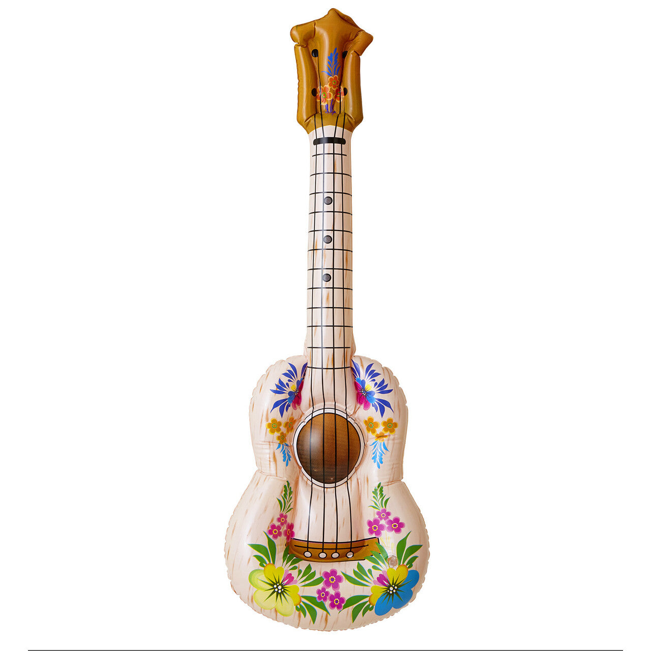 Op deze afbeelding zie je een Accessoires, van het merk Widmann. Opblaasbare Hula Gitaar Hawaii