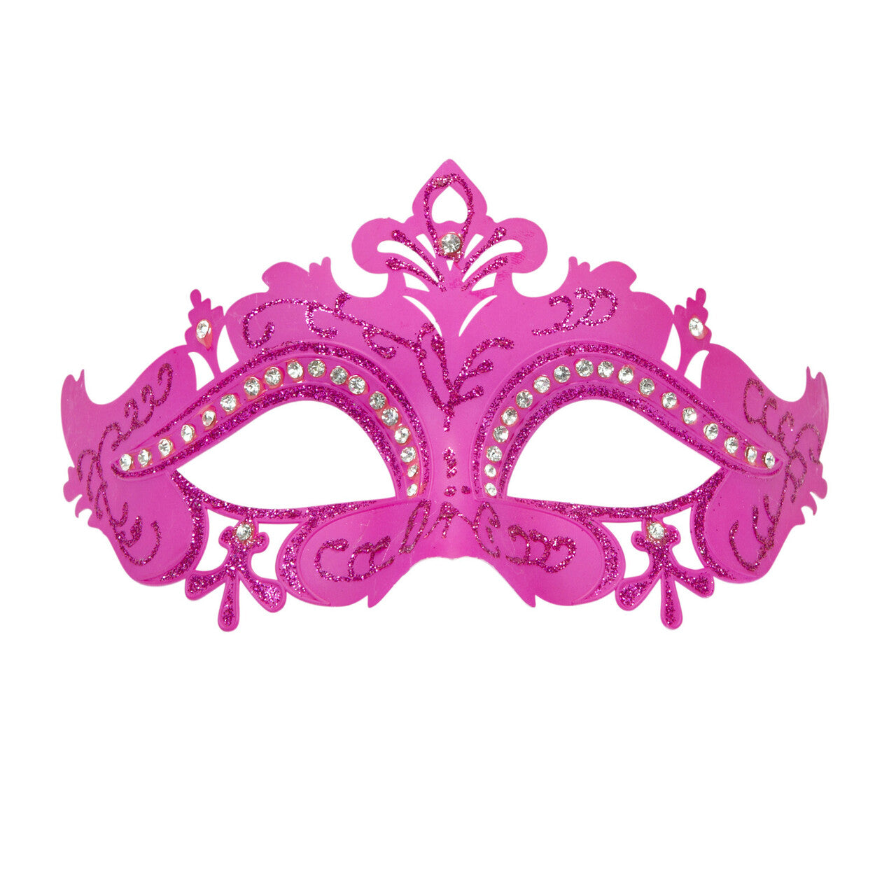 Op deze afbeelding zie je een Accessoires, van het merk Widmann. Oogmasker Venetie Glimmende Stenen Roze