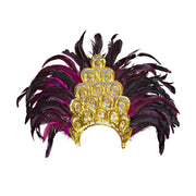 Op deze afbeelding zie je een Accessoires, van het merk Widmann. Sao Paulo Carnaval Veren Hoofdstuk