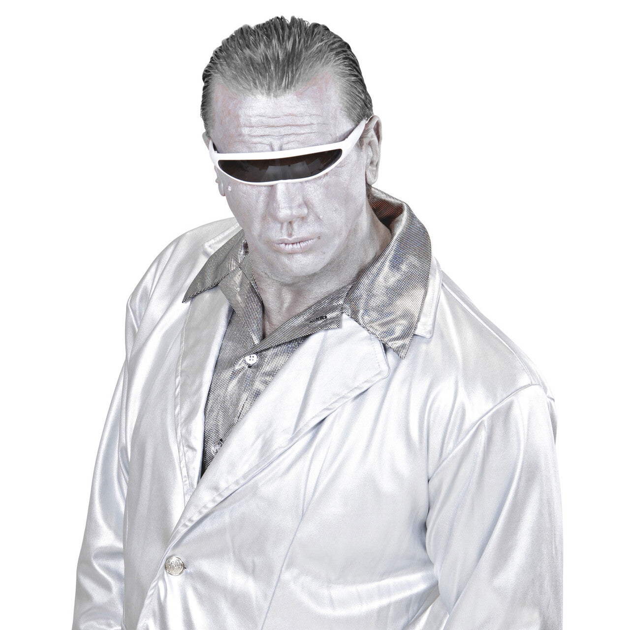 Op deze afbeelding zie je een Accessoires, van het merk Widmann. Bril Science Fiction Robot Wit