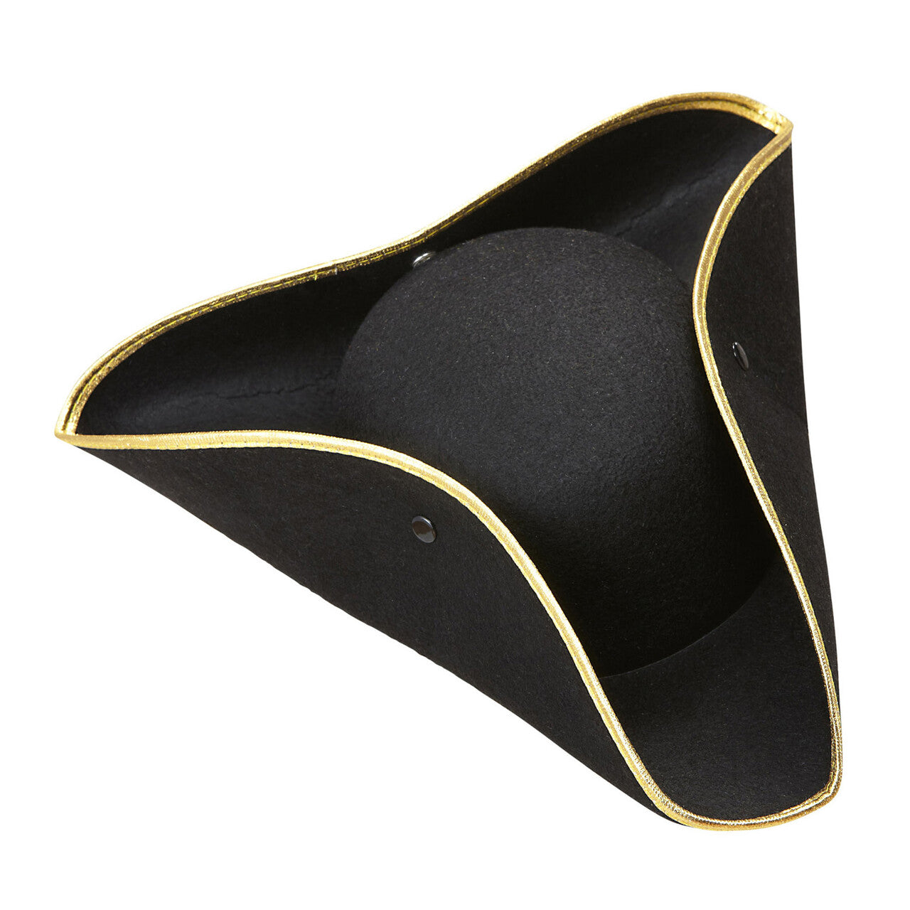 Op deze afbeelding zie je een Accessoires, van het merk Widmann. Traditionele Steek Hoed Vilt Zwart