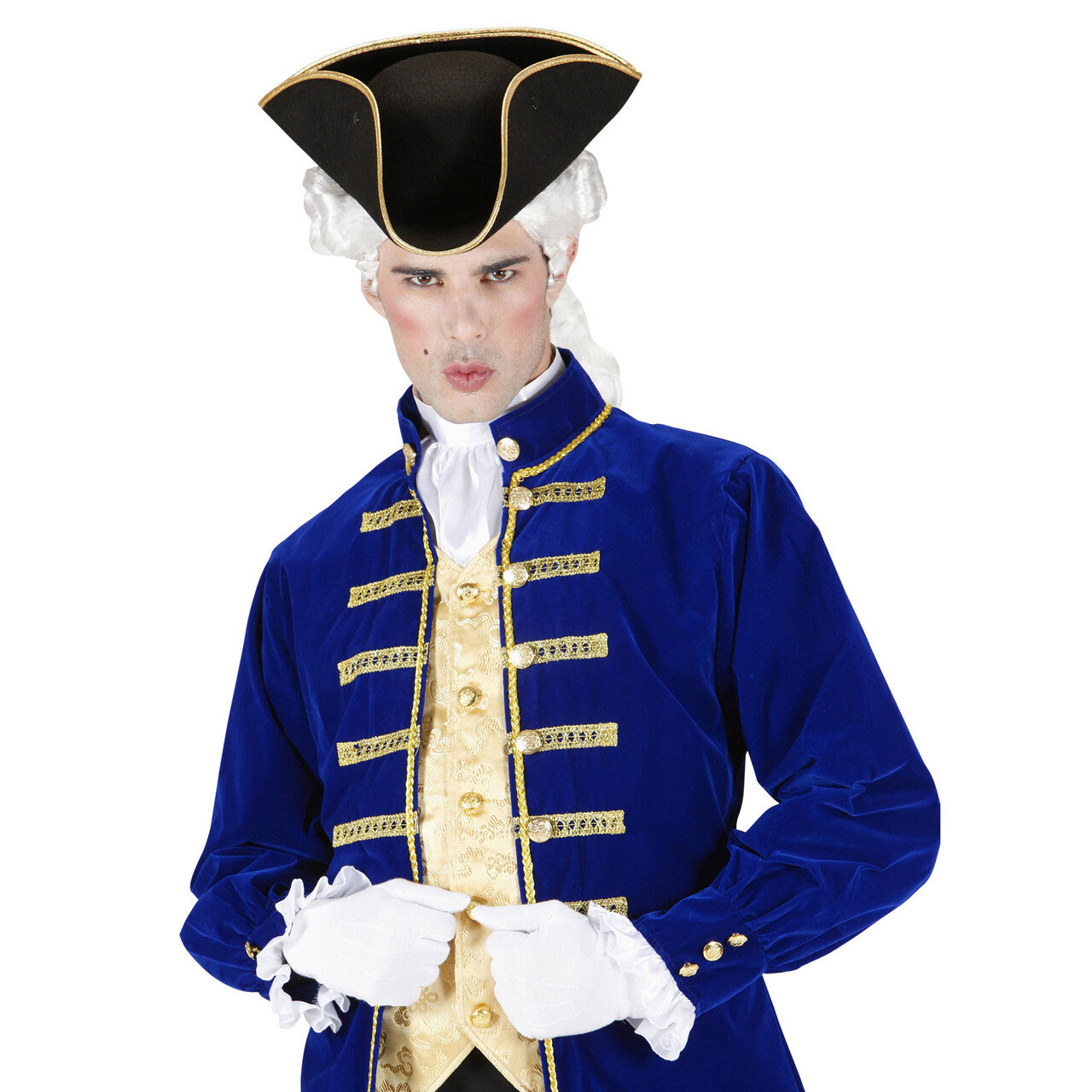 Op deze afbeelding zie je een Accessoires, van het merk Widmann. Traditionele Steek Hoed Vilt Zwart