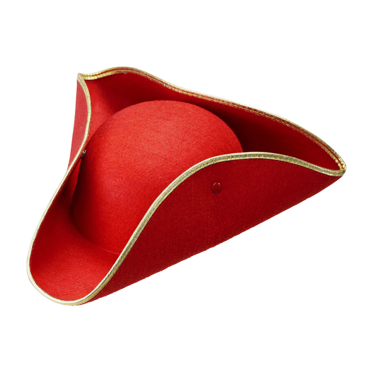 Op deze afbeelding zie je een Accessoires, van het merk Widmann. Traditionele Steek Hoed Vilt Rood