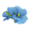 Haarclip Met Hibiscus Bloemen Lichtblauw