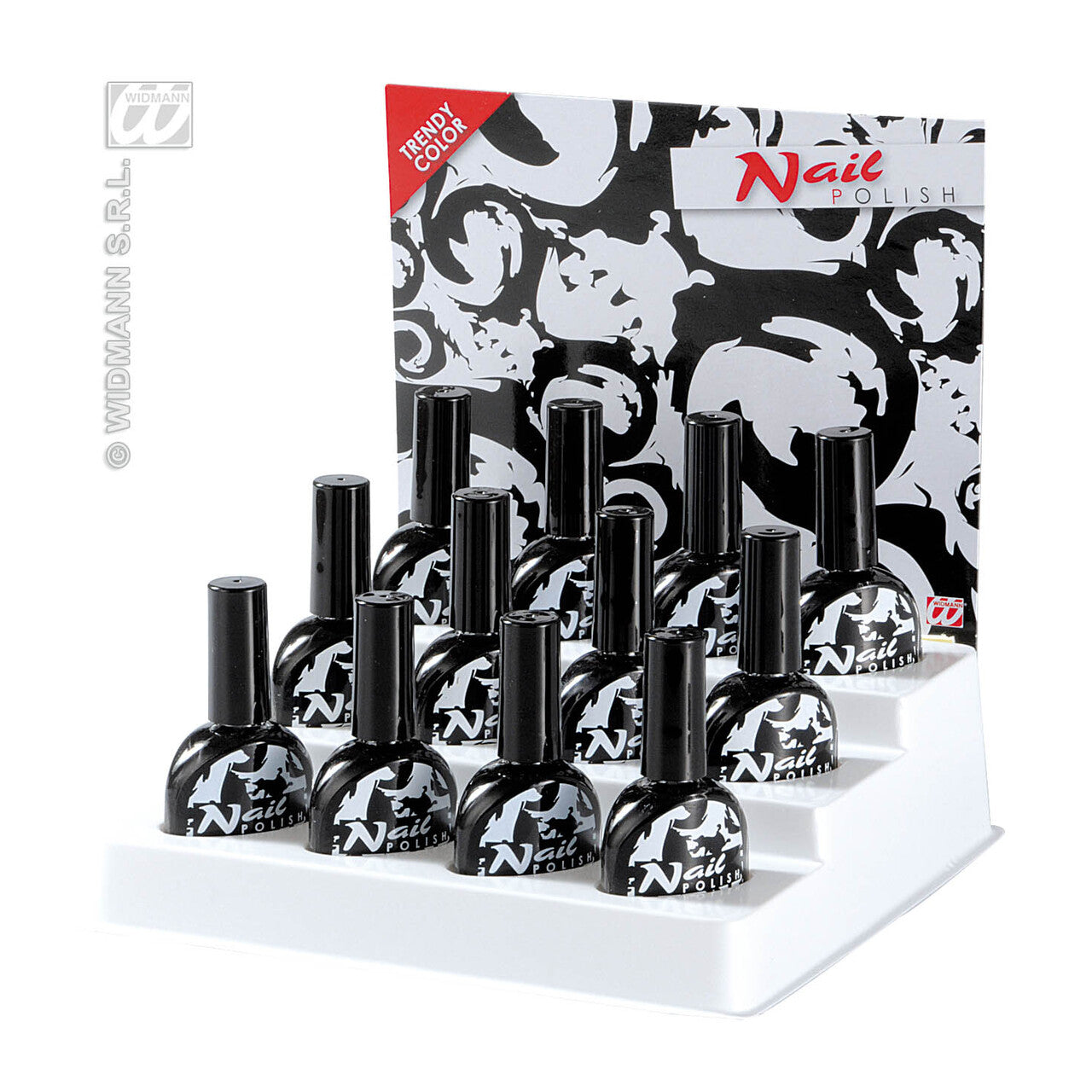 Op deze afbeelding zie je een Accessoires, van het merk Widmann. Nagellak Zwart