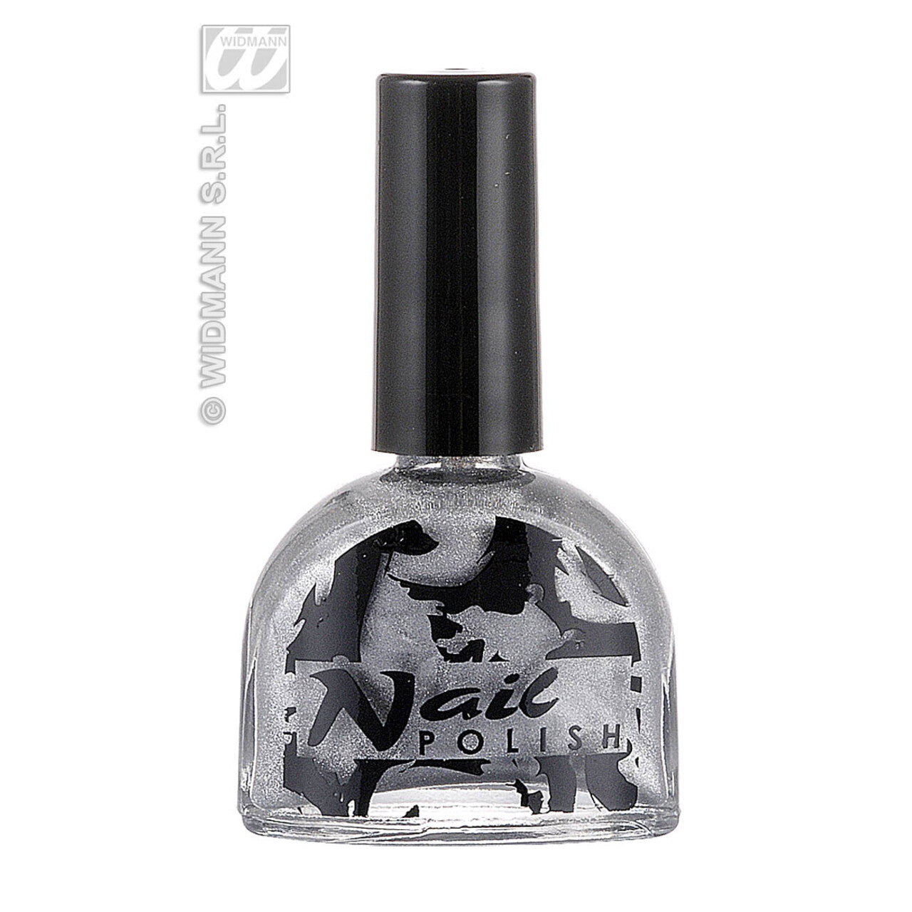 Op deze afbeelding zie je een Accessoires, van het merk Widmann. Nagellak Zilver