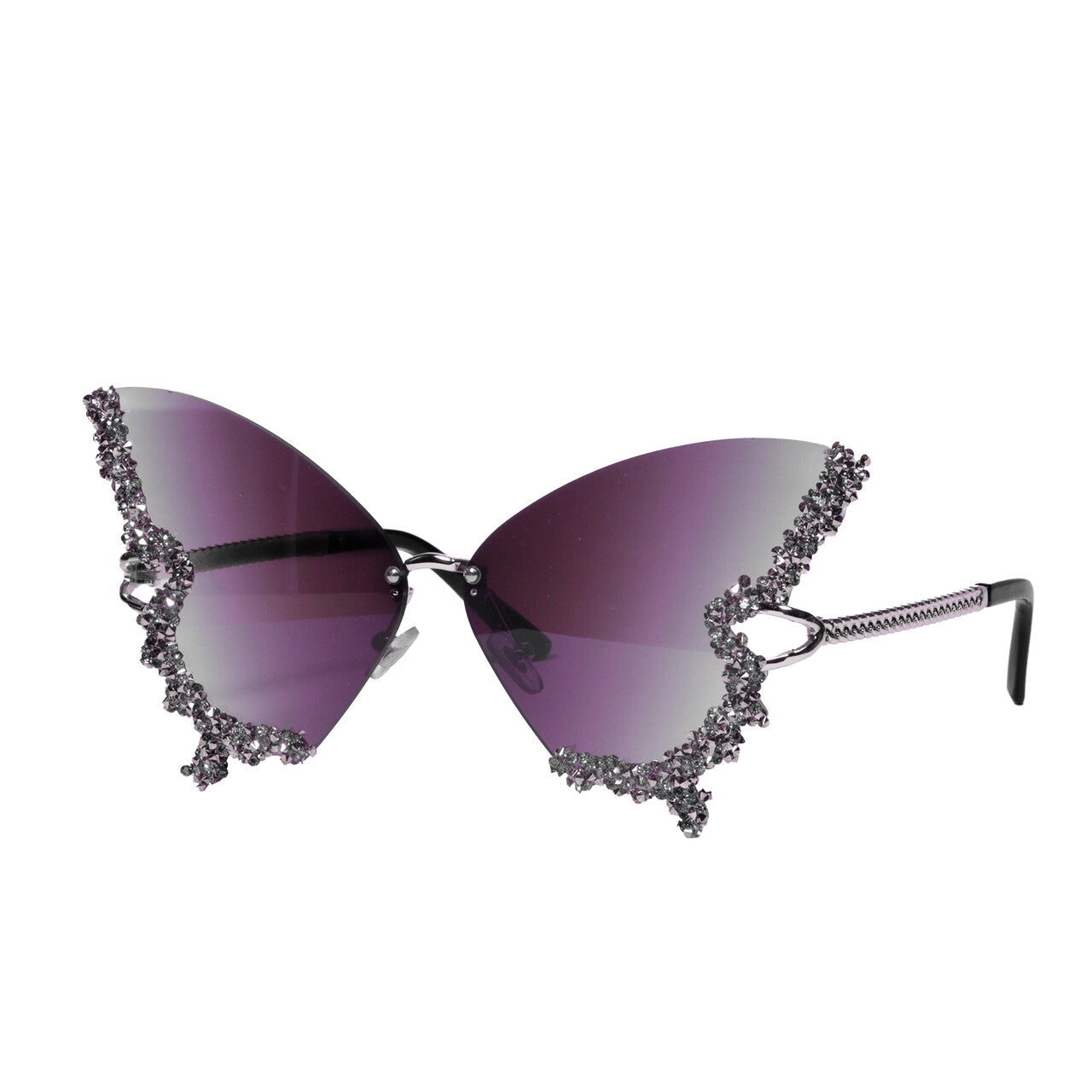 Op deze afbeelding zie je een Accessoires, van het merk Wilbers. Bril Elegance Vlinder Met Strass