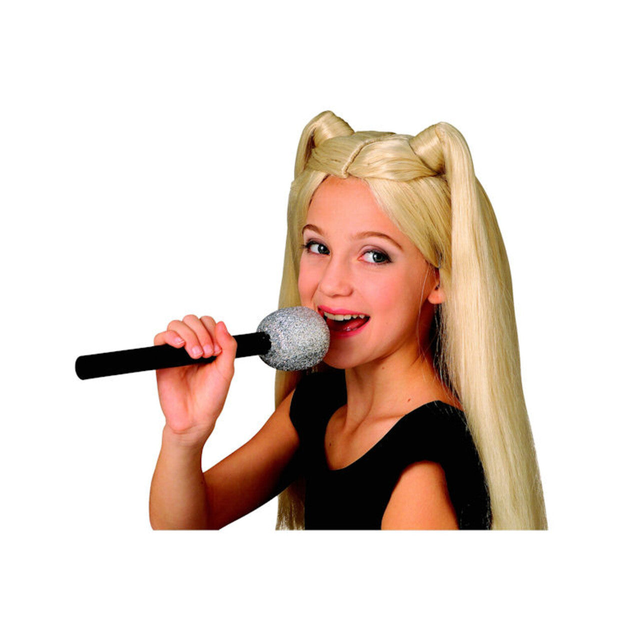 Op deze afbeelding zie je een Accessoires, van het merk Smiffy's. Glitter Microfoon