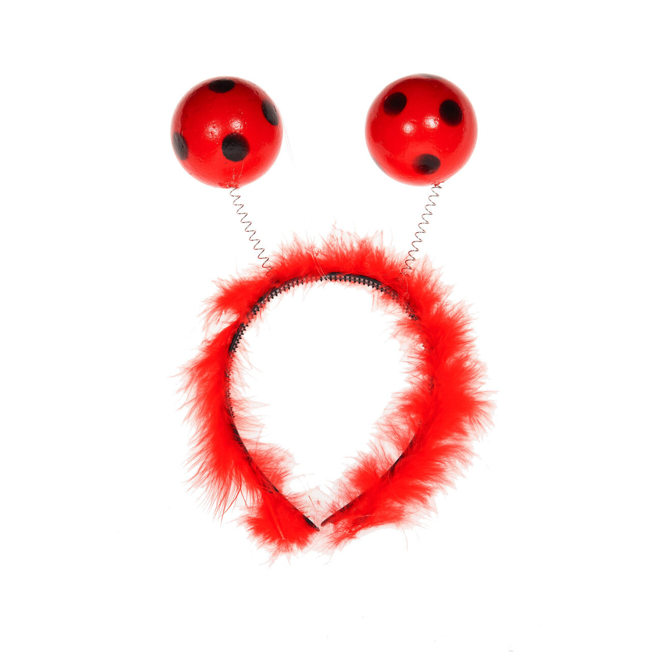 Op deze afbeelding zie je een Accessoires, van het merk Wilbers. Haarband Lieveheersbeestje Met Bolletjes