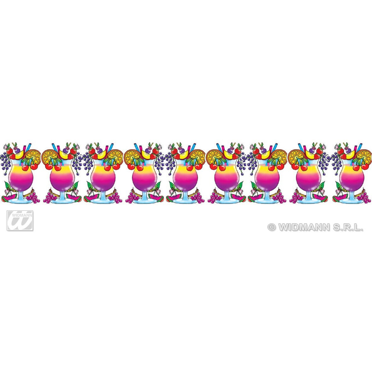 Op deze afbeelding zie je een Decoratie, van het merk Widmann. Slinger Cocktail Party 3 Meter