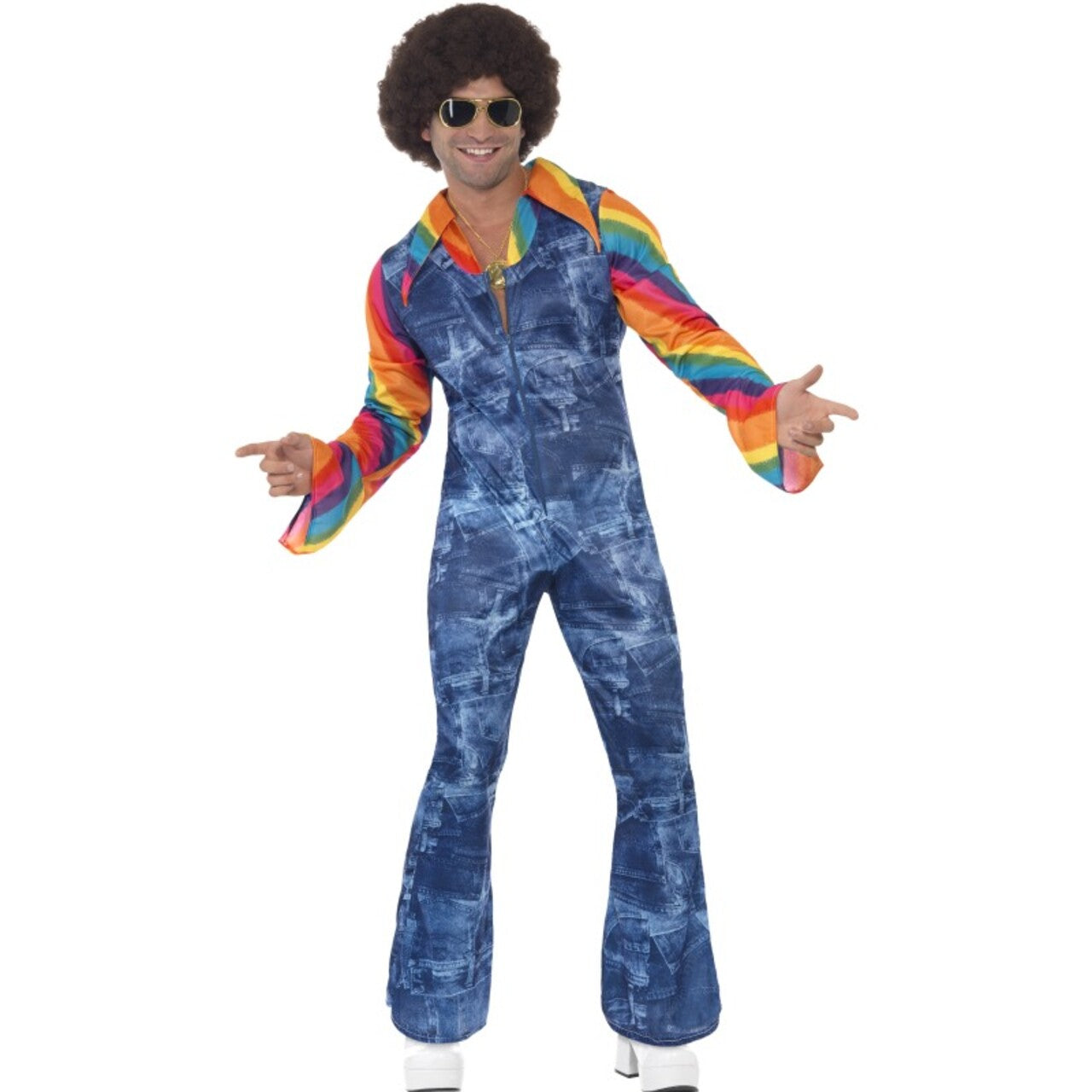 Op deze afbeelding zie je een Kostuums, van het merk Smiffy's. Yeah Groovy Man Kostuum
