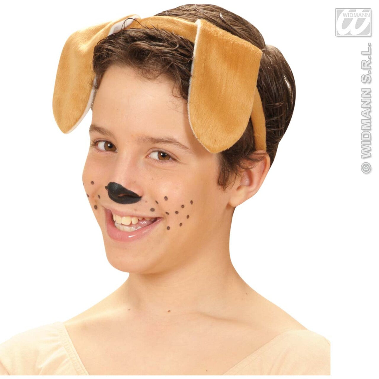 Op deze afbeelding zie je een Accessoires, van het merk Widmann. Oren Hond Bruin