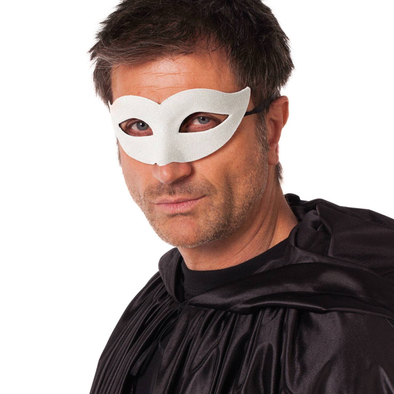 Op deze afbeelding zie je een Accessoires, van het merk Wilbers. Oogmasker Glitter Held Wit