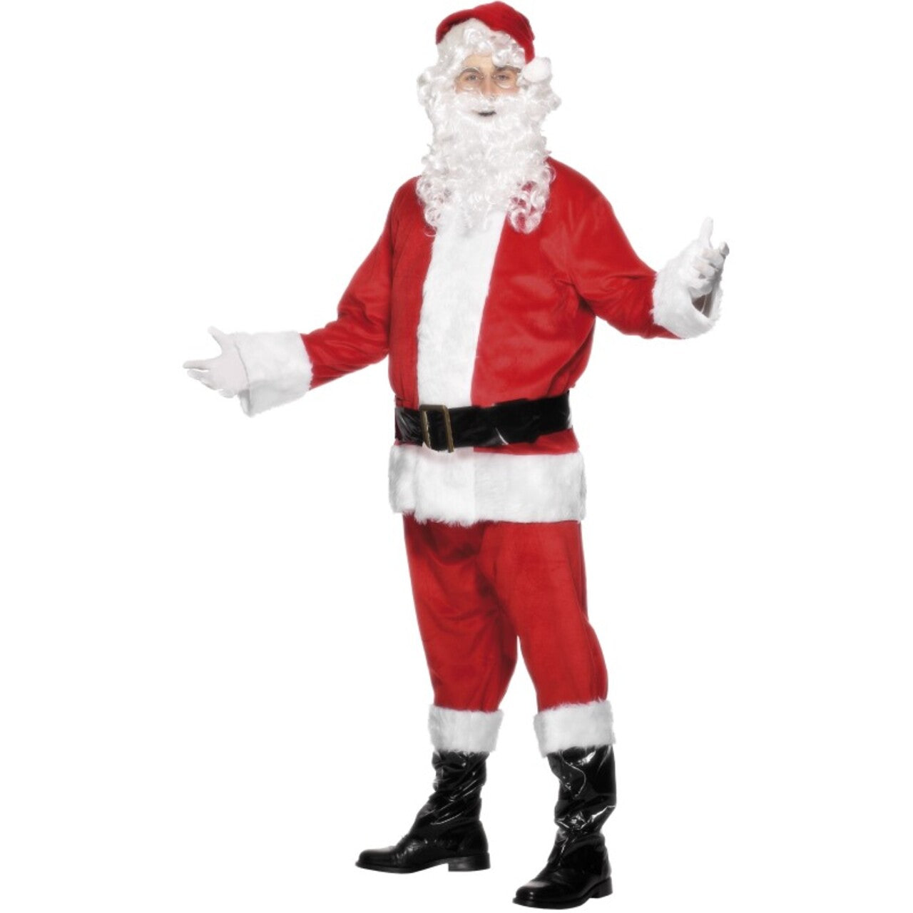 Op deze afbeelding zie je een Kostuums, van het merk Smiffy's. Traditionele Kerstman Kostuum
