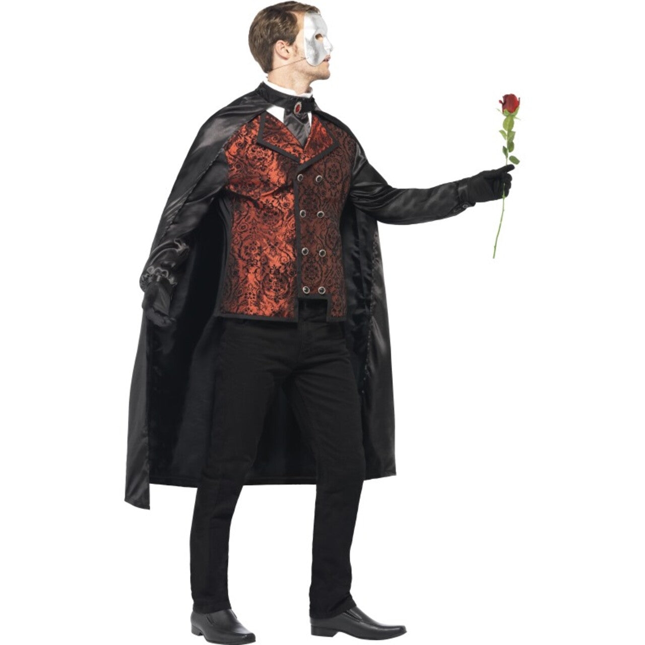 Op deze afbeelding zie je een Kostuums, van het merk Smiffy's. Opera Masquerade Man Kostuum