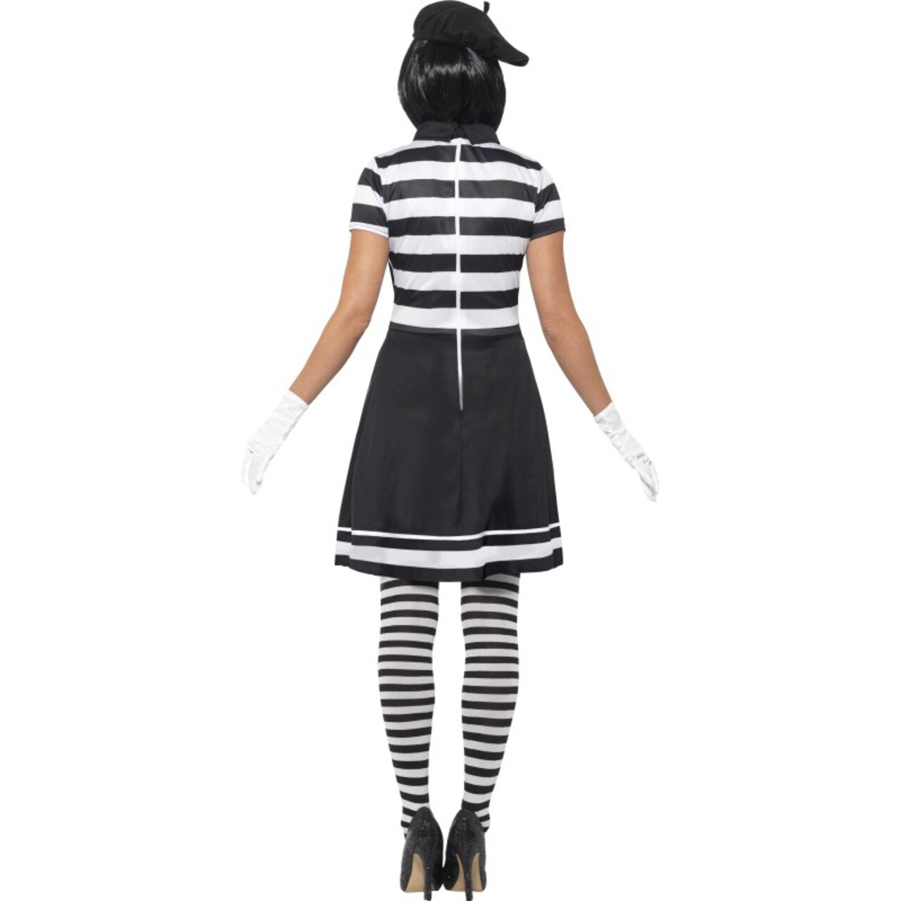 Op deze afbeelding zie je een Kostuums, van het merk Smiffy's. Vrouwelijke Parisiene Mime Artiest Kostuum