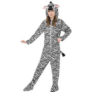 Op deze afbeelding zie je een Kostuums, van het merk Smiffy's. Aaibare Zebra Kind Kostuum