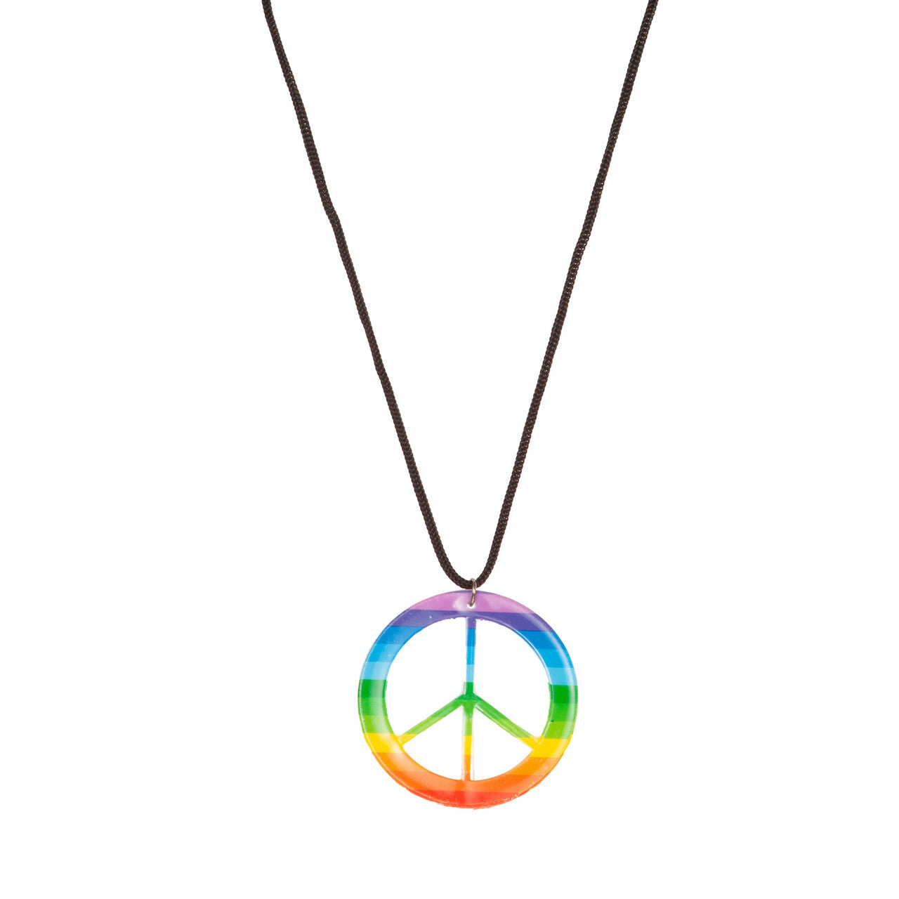 Op deze afbeelding zie je een Accessoires, van het merk Wilbers. Ketting Peace And Pride Regenboog