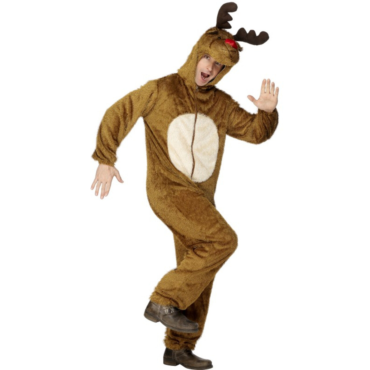 Op deze afbeelding zie je een Kostuums, van het merk Smiffy's. Rendier Man Kostuum