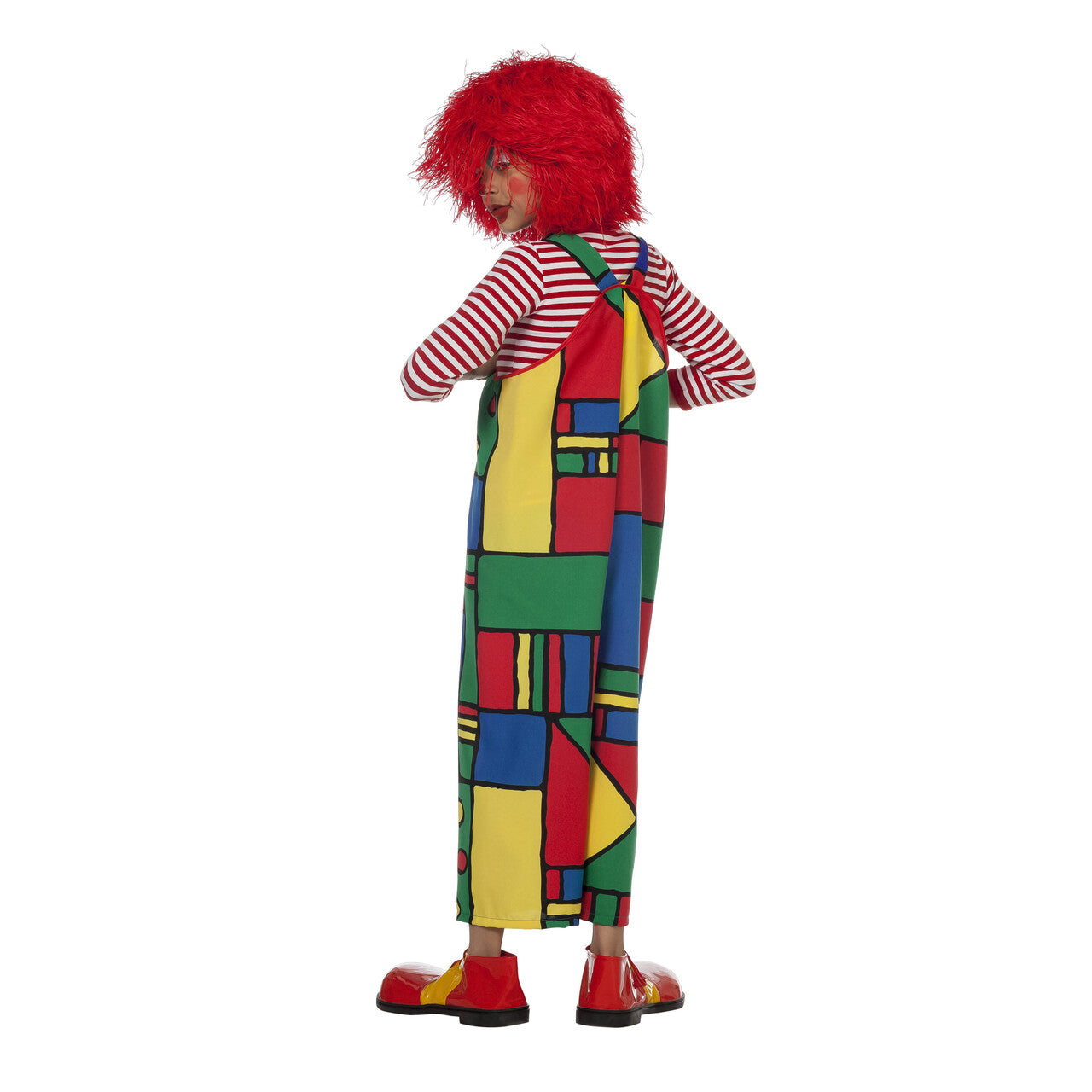 Op deze afbeelding zie je een Kostuums, van het merk Wilbers. Latzhose Mondriaan Articlown Kind Kostuum