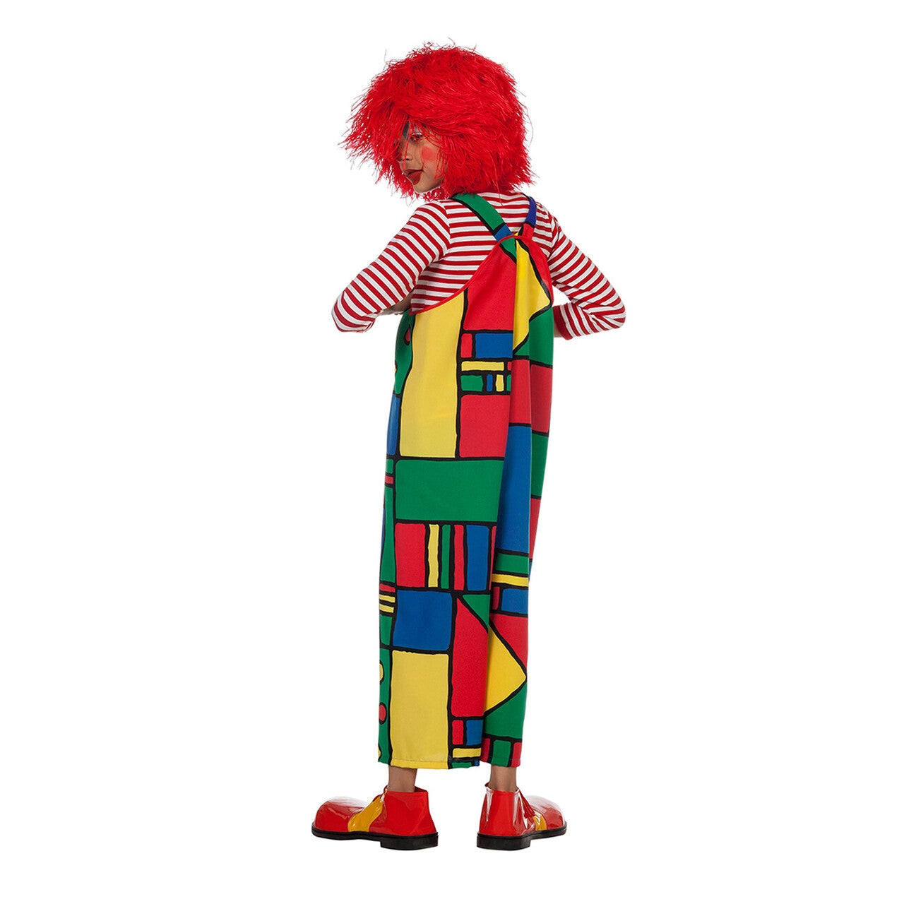 Op deze afbeelding zie je een Kostuums, van het merk Wilbers. Latzhose Mondriaan Articlown Kind Kostuum