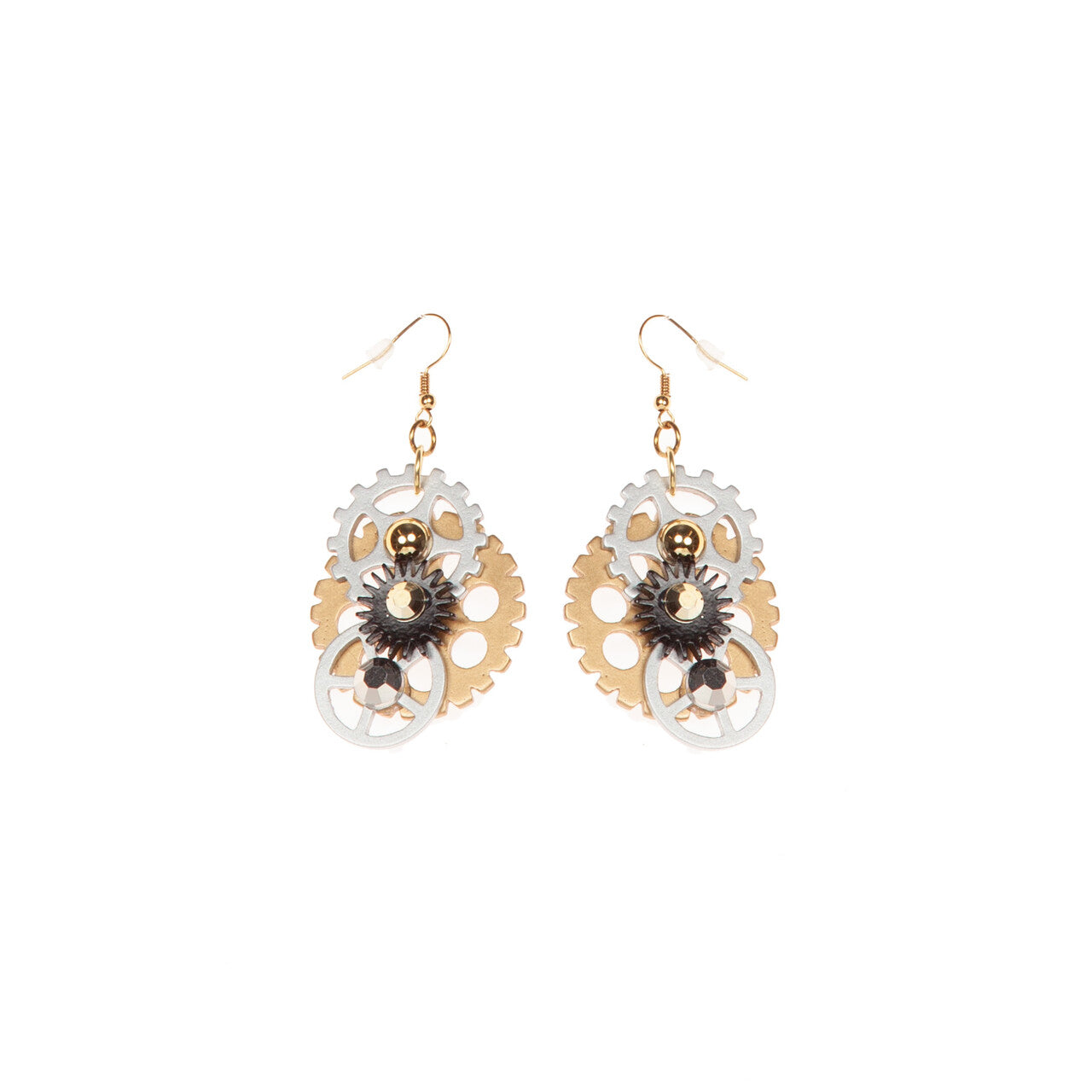 Op deze afbeelding zie je een Accessoires, van het merk Wilbers. Oorbellen Steampunk Tandwieltjes