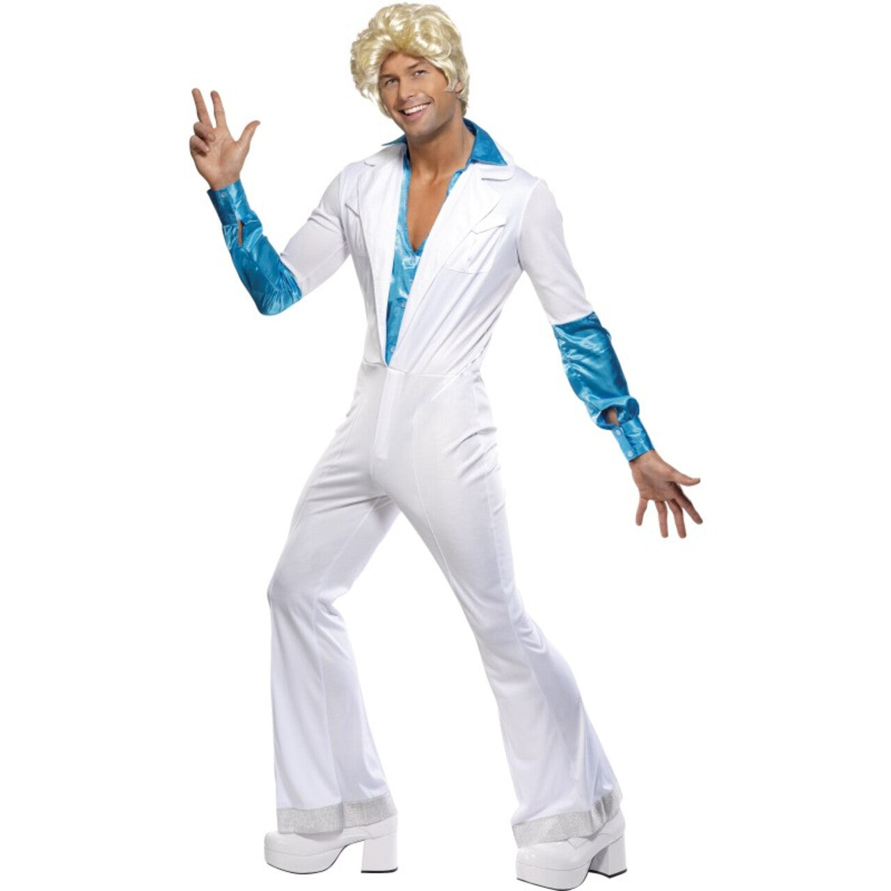 Op deze afbeelding zie je een Kostuums, van het merk Smiffy's. Disco Man Dance The Night Away Kostuum