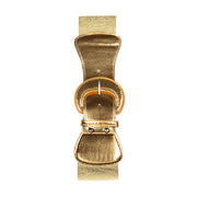 Op deze afbeelding zie je een Accessoires, van het merk Wilbers. Gouden Elastische Riem Met Gesp