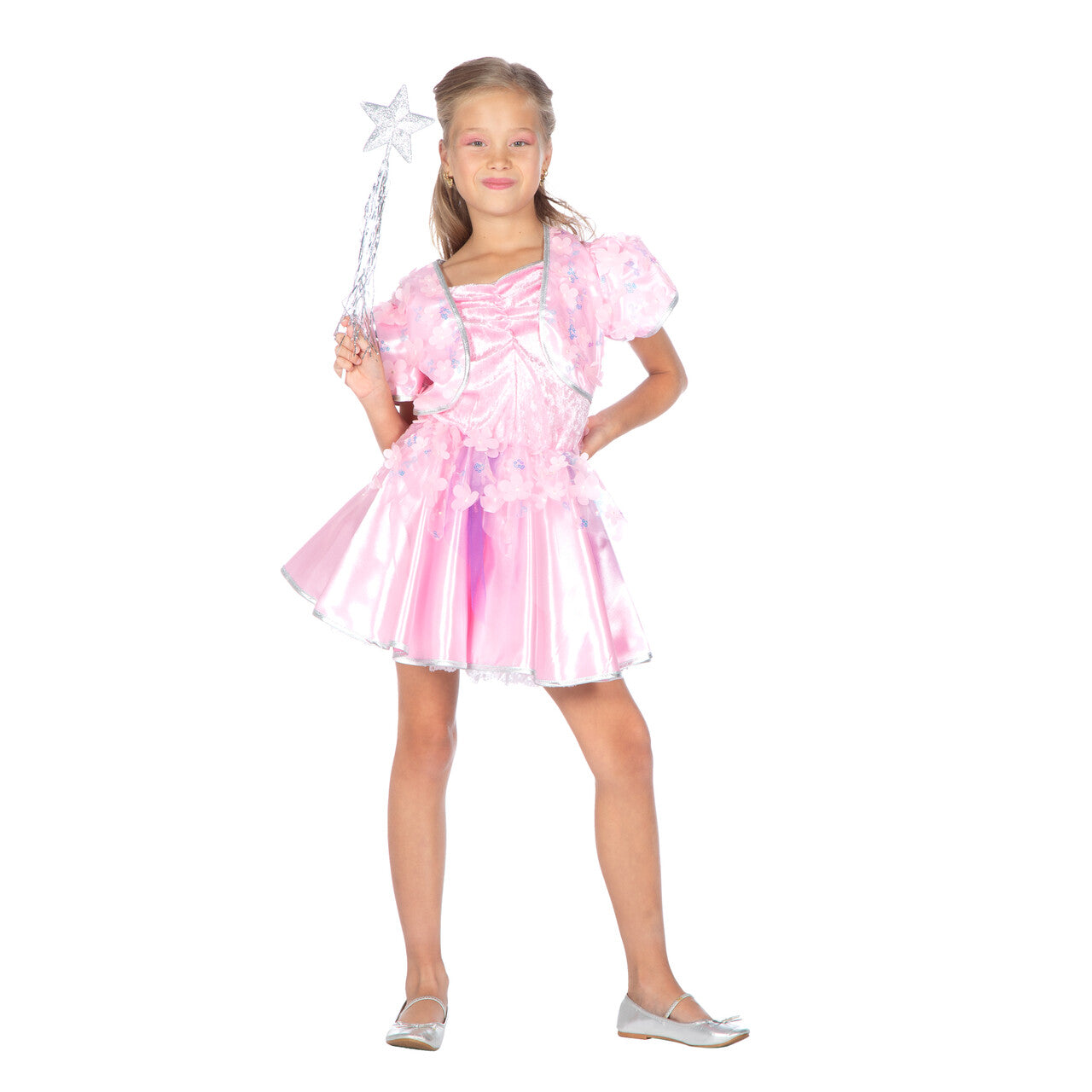 Op deze afbeelding zie je een Kostuums, van het merk Wilbers. Bloemen Fee Mae Meisje Kostuum