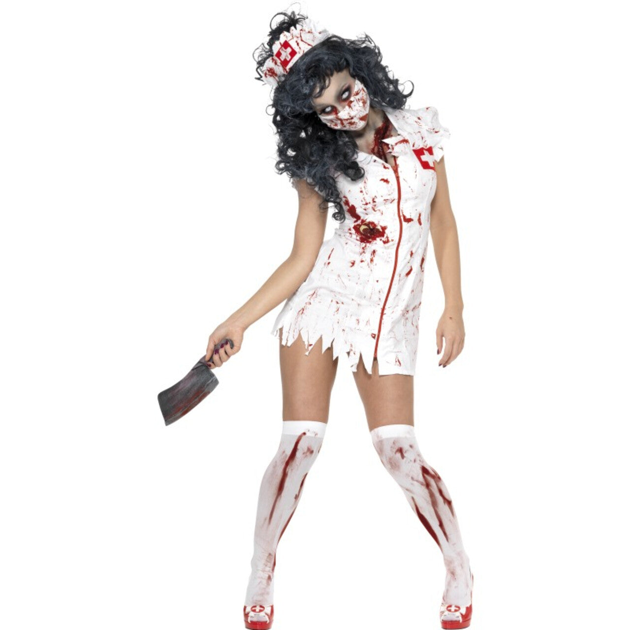 Op deze afbeelding zie je een Kostuums, van het merk Smiffy's. Zombie Verpleegster Vrouw Kostuum