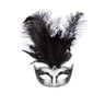 Opvallend Venetiaans Masker Zwart Emerald Beauty Silver