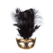 Op deze afbeelding zie je een Accessoires, van het merk Wilbers. Opvallend Venetiaans Masker Zwart Emerald Beauty Gold