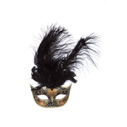 Op deze afbeelding zie je een Accessoires, van het merk Wilbers. Venetiaans Masker Grote Veren / Muzieknoot