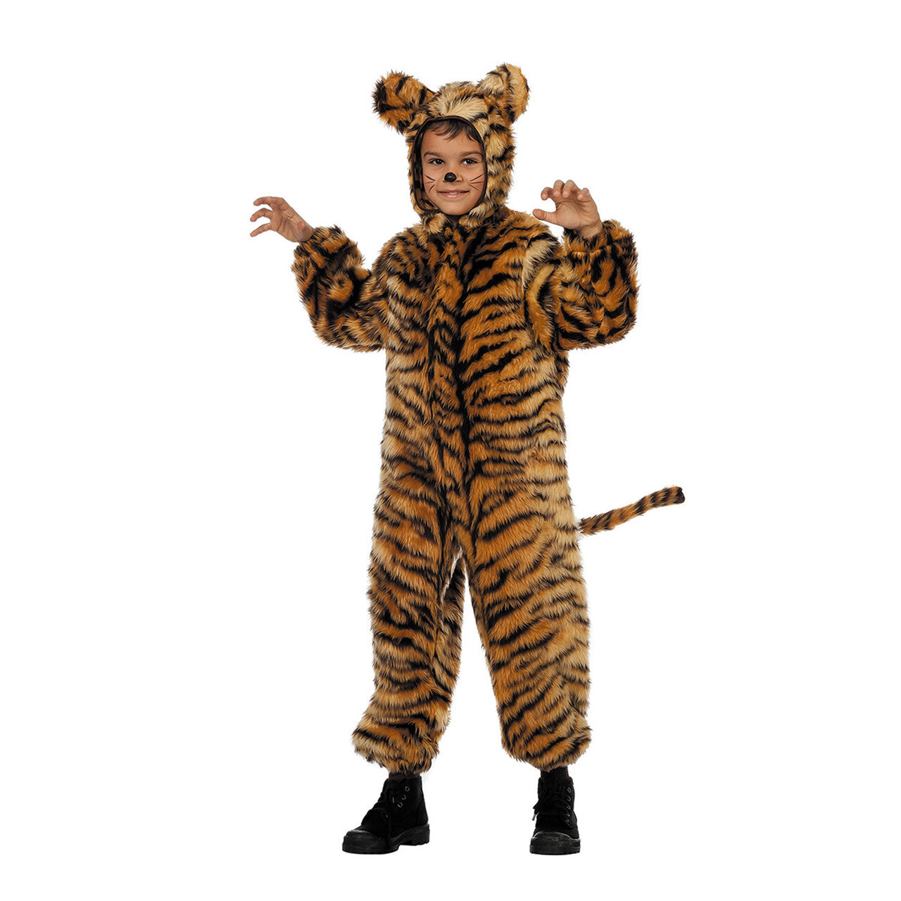 Op deze afbeelding zie je een Kostuums, van het merk Wilbers. Tinus De Tijger Borg Kind Kostuum