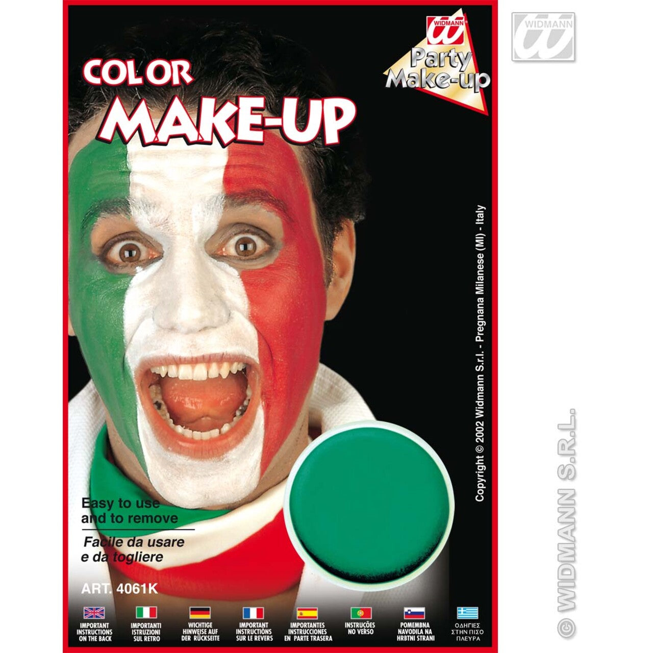 Op deze afbeelding zie je een Accessoires, van het merk Widmann. Aqua Make-Up Groen