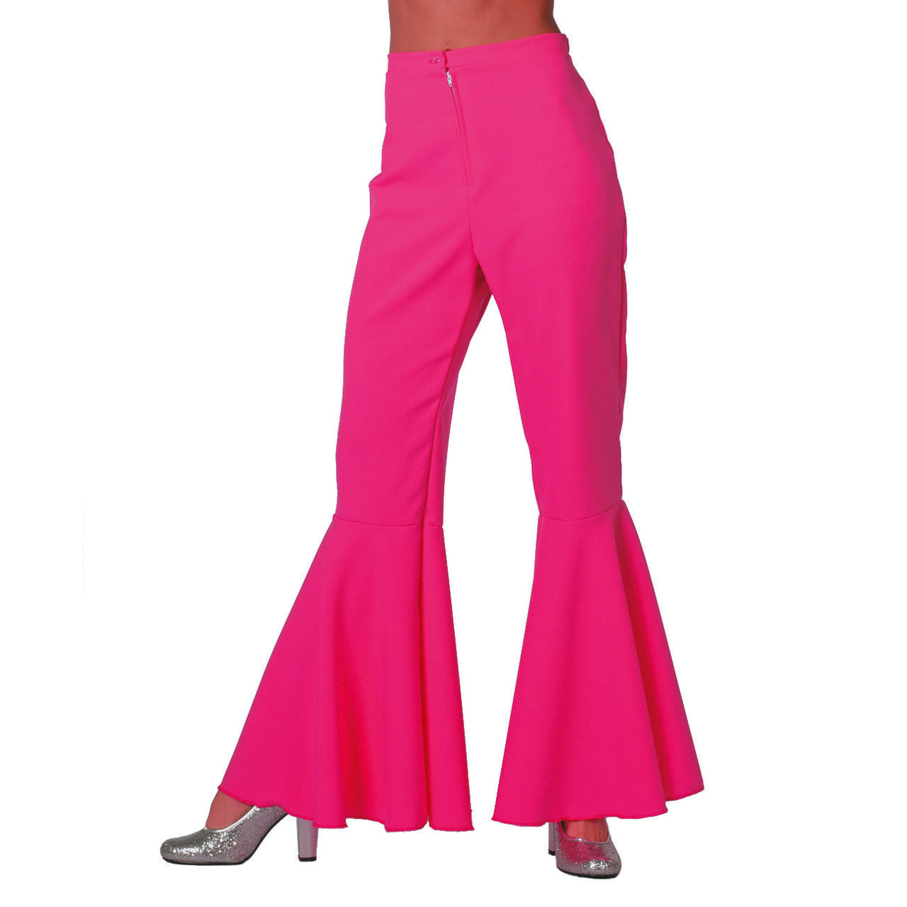 Op deze afbeelding zie je een Kostuums, van het merk Wilbers. Dancing Pink Hippie Broek Vrouw